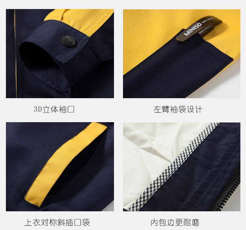 工作服袖口、口袋細(xì)節(jié)展示